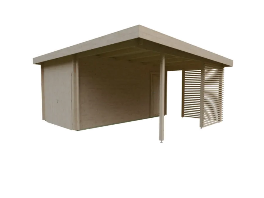 Garasje Brian – integrert carport