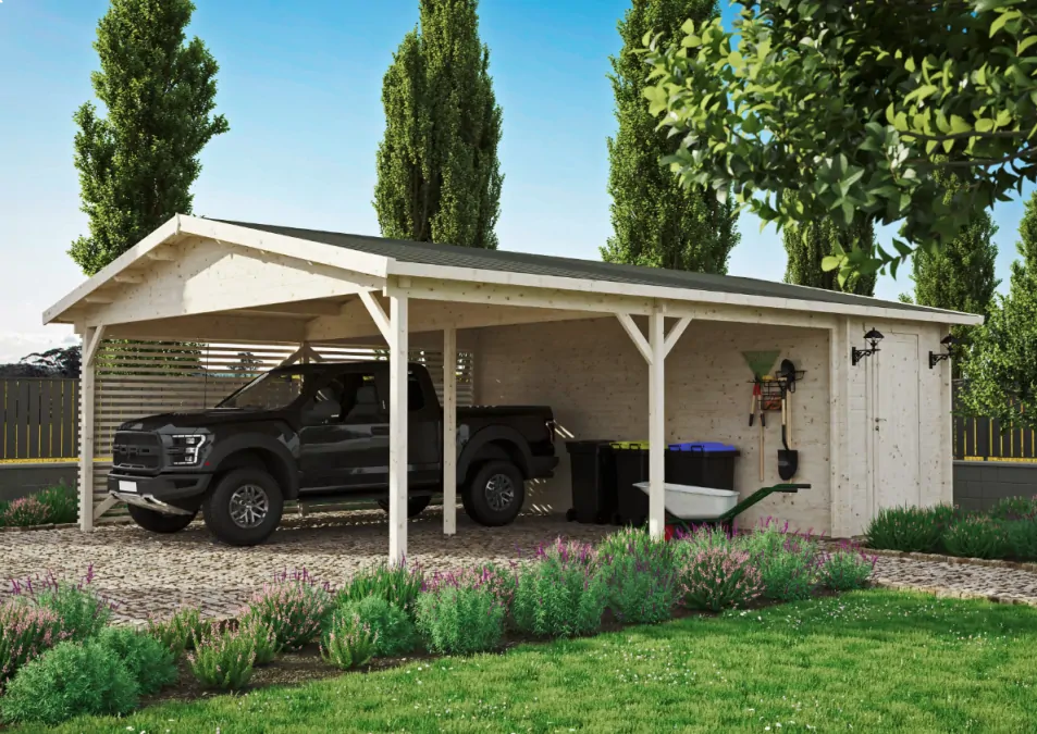 Carport Tor - med bod