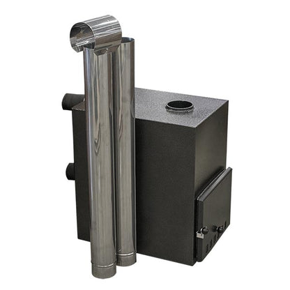 Fjordstamp vedspis i aluminium 35 kW