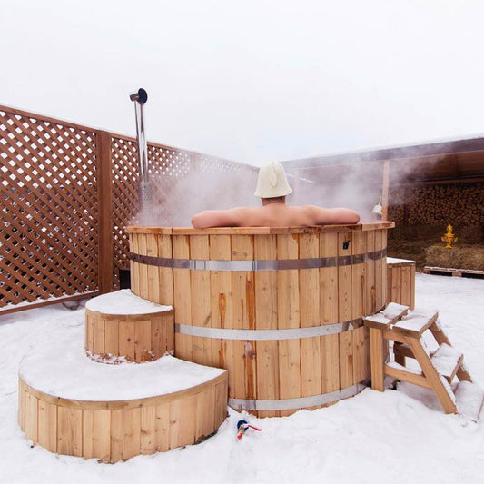 Fjordstamp Kyst - Tidlös badtunna i trä